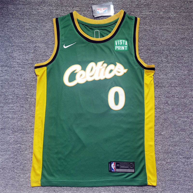 Men Boston Celtics #0 Tatum Green Nike 2025 NBA Jersey style 2